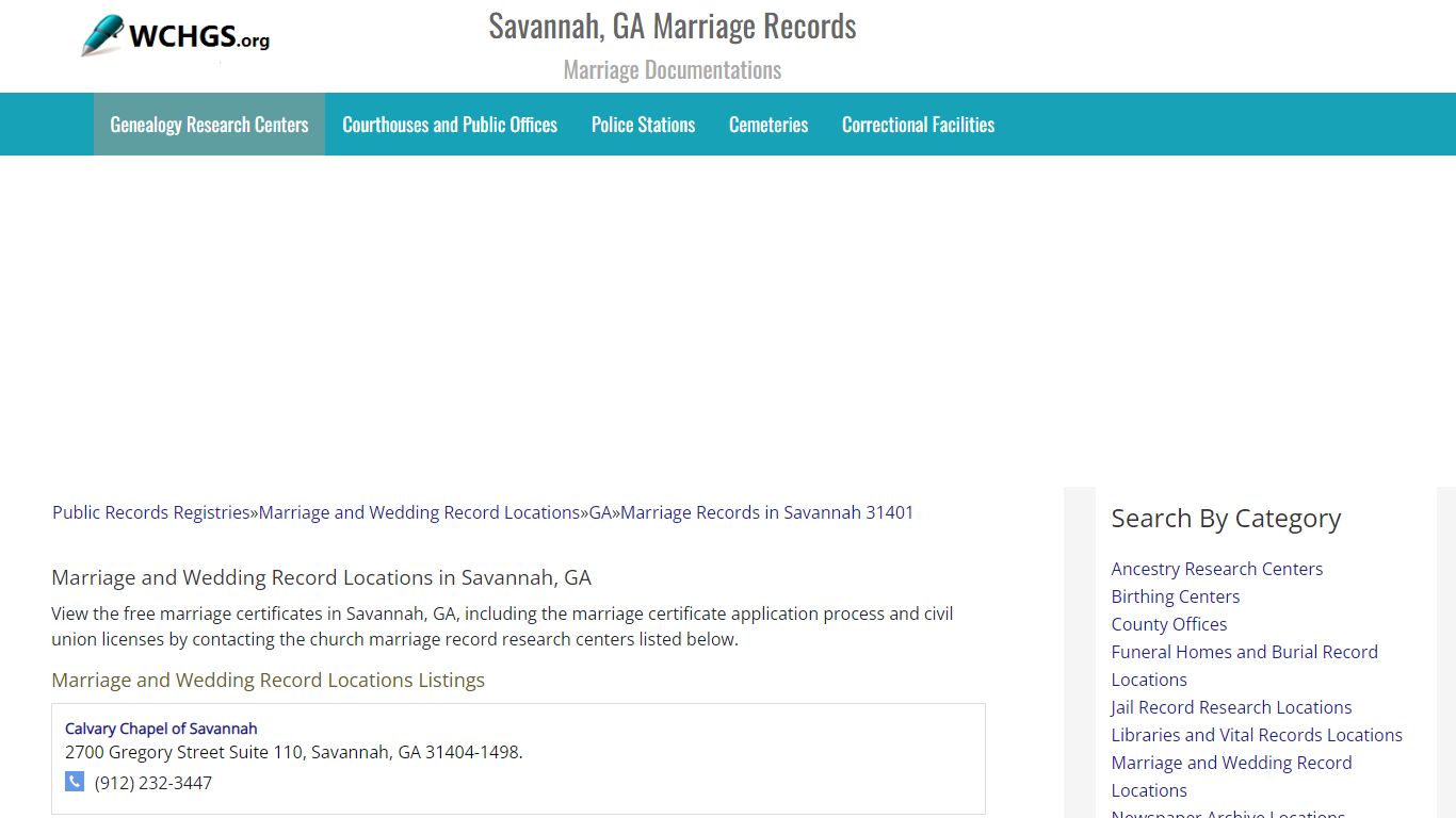 Savannah, GA Marriage Records - Marriage Documentations